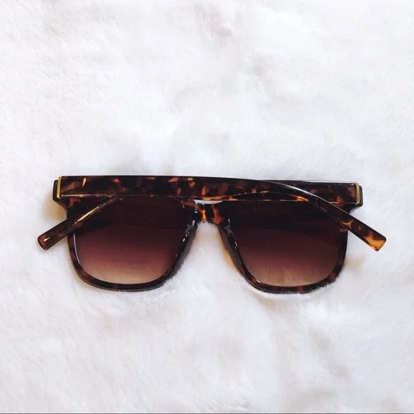 Cora Tortoise Brown Classic Square Sunglasses - Picture 8 of 9